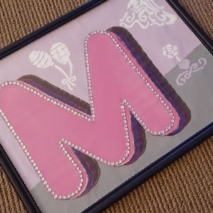 Initial Letter M Portrait Decoration